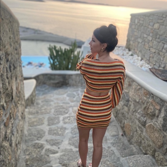 12th tribe knit stripe dress - Picture 3 of 3